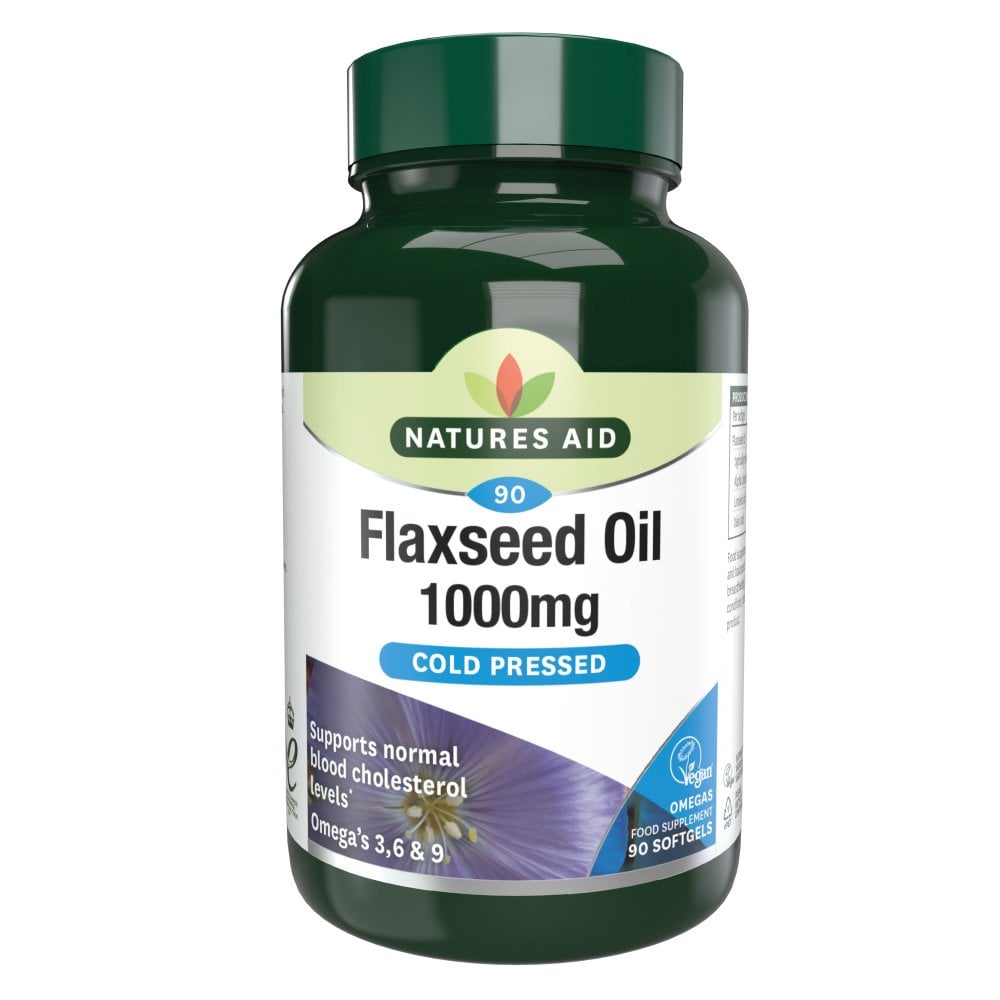 NATURES AID FLAXSEED OIL 1000MG 90+30 SOFT-GELS