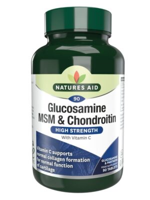 NATURES AID GLUCOSAMINE, MSM & CHONDROTIN 90+30