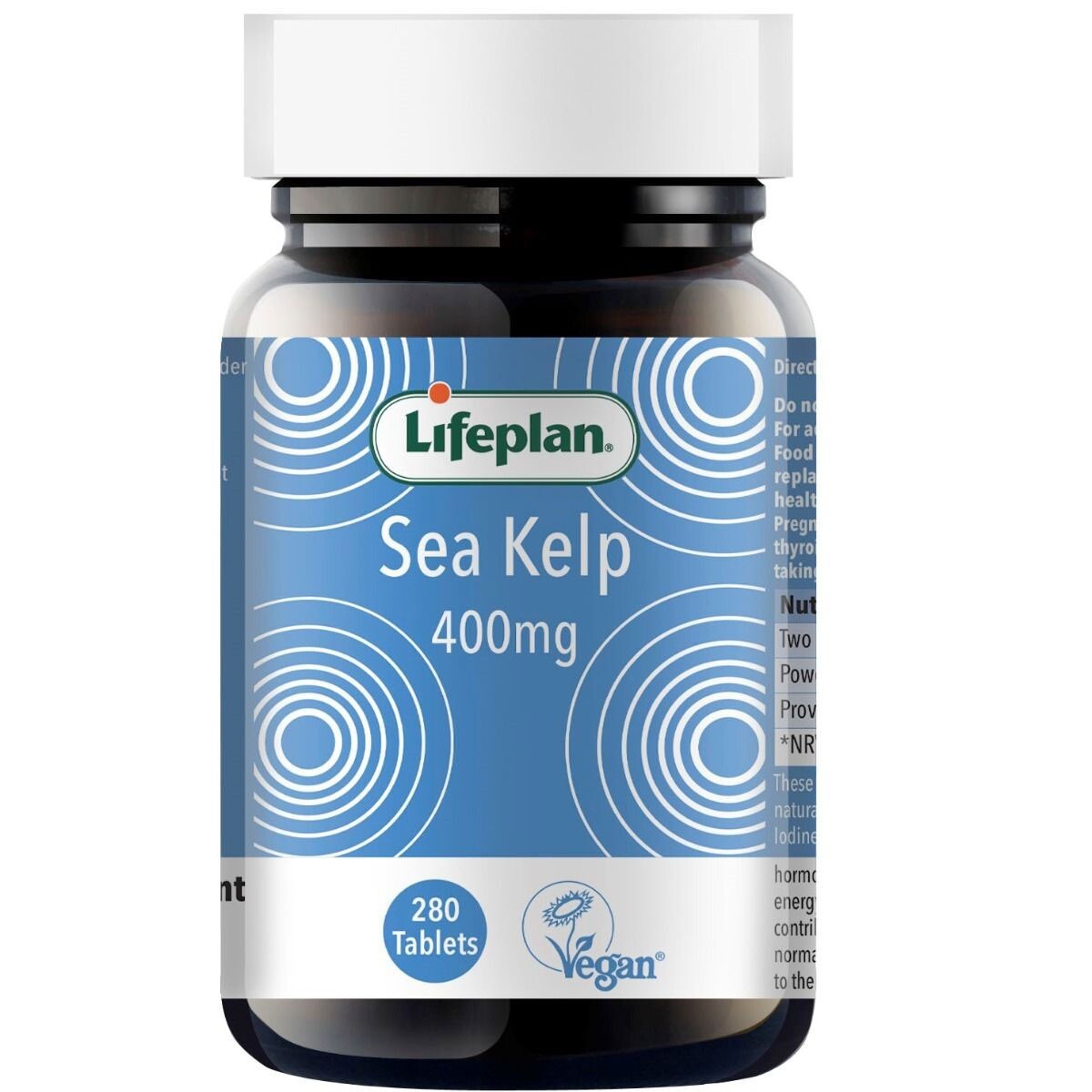 LIFEPLAN SEA KELP 400mg 60 TABLETS