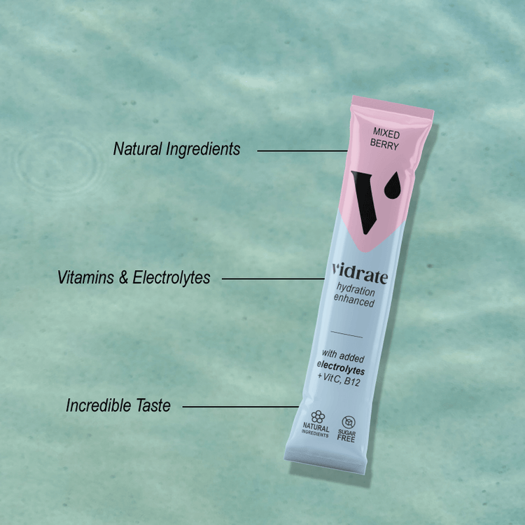 VIDRATE HYDRATION ENHANCED MIXED BERRY 10 SACHETS
