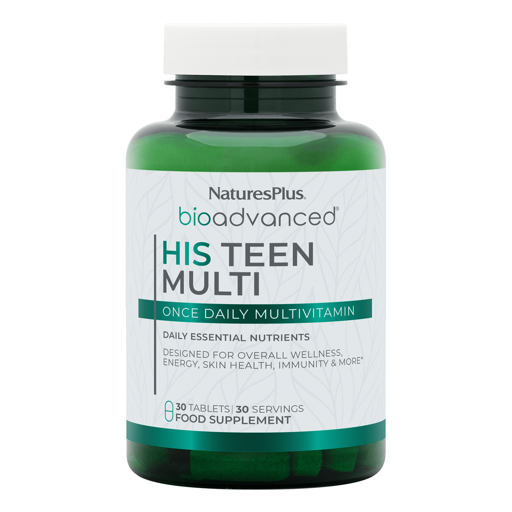 NATURES PLUS HIS TEEN MULTI 30 TABLETS