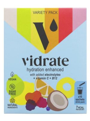 VIDRATE HYDRATION ENHANCED VARIETY PACK 10 SACHETS