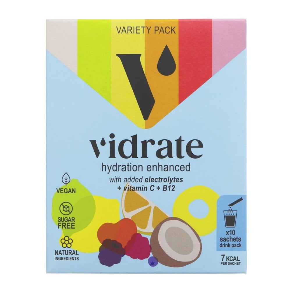 VIDRATE HYDRATION ENHANCED VARIETY PACK 10 SACHETS