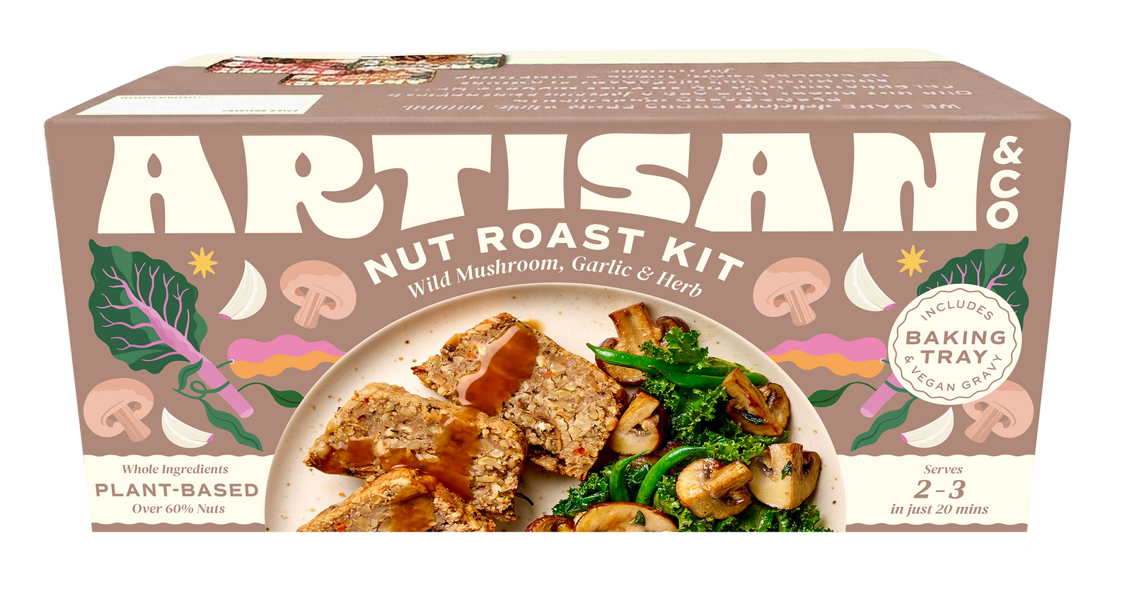 NUT ROAST KIT WILD MUSHROOM & GARLIC ARTISAN